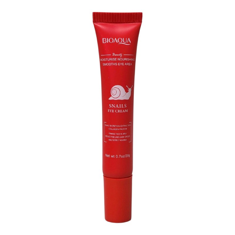 CREMA FACIAL PARA CONTORNO DE OJOS REGENERADOR Y REARFIRMANTE CON EXTRACTO DE BABA DE CARACOL BIOAQUA 20G
