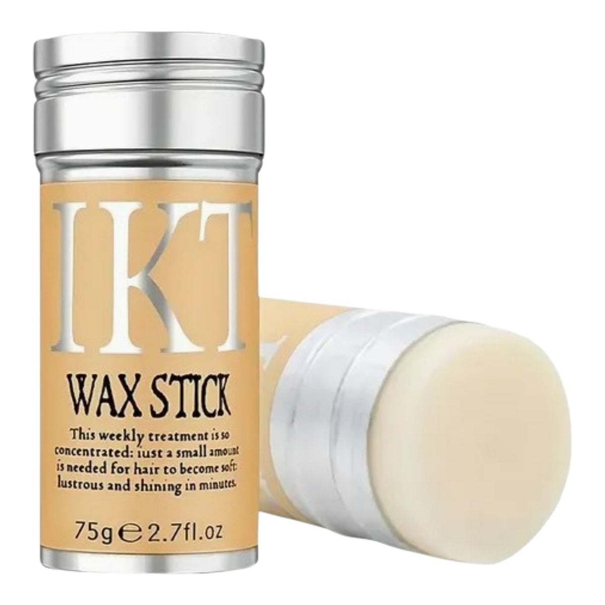 CERA CAPILAR EN BARRA AYUDAR A MOLDEAR Y CONTROLAR EL CABELLO PROPORCIONA FIJACIÓN Y CONTROL IKT WAX STICK 75GM