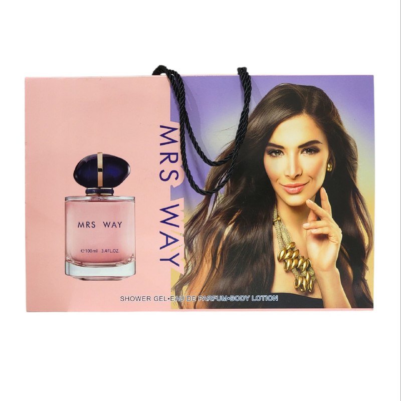 SET MRS WAY EDP 100ML EDP 15ML SPLASH 100ML SHOWER GEL 150ML BODY LOTION 150ML (M) (AROMA SIMILAR A GIORGIO ARMANI MY WAY)