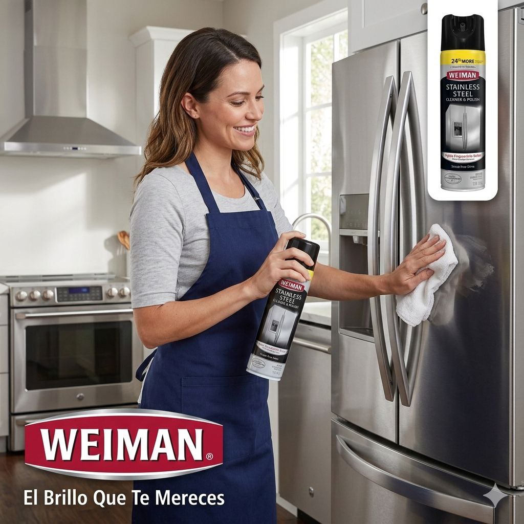 LIMPIADOR Y LUSTRADOR DE ACERO INOXIDABLE WEIMAN 340G