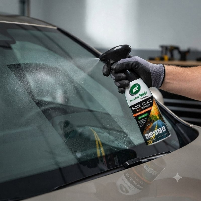 LIMPIADOR DE CARRO PARA CRISTALES QUE ELIMINA GRASA Y REPELE LLUVIA TURTLE WAX 591ML