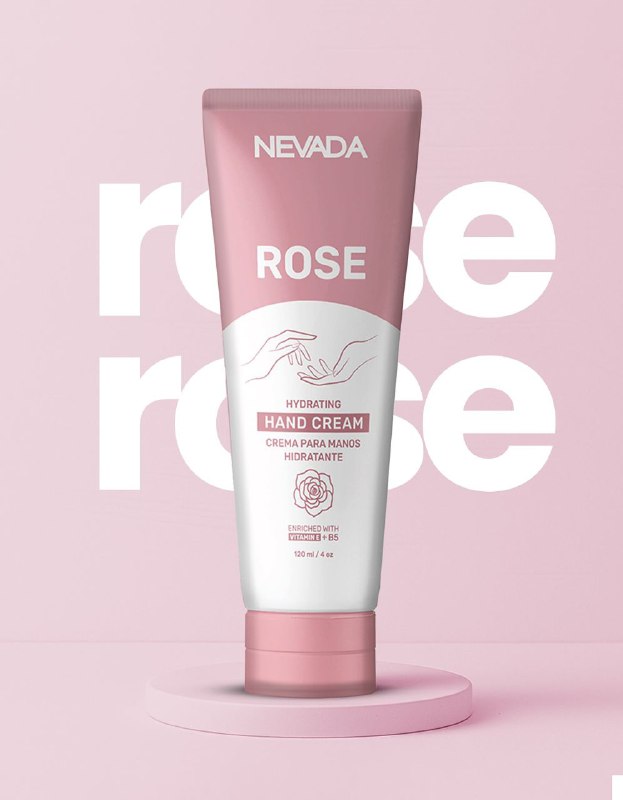 CREMA CORPORAL PARA MANOS DE ROSA U VITAMINA E HIDRATANTE Y SUAVIZANTE NEVADA 120ML