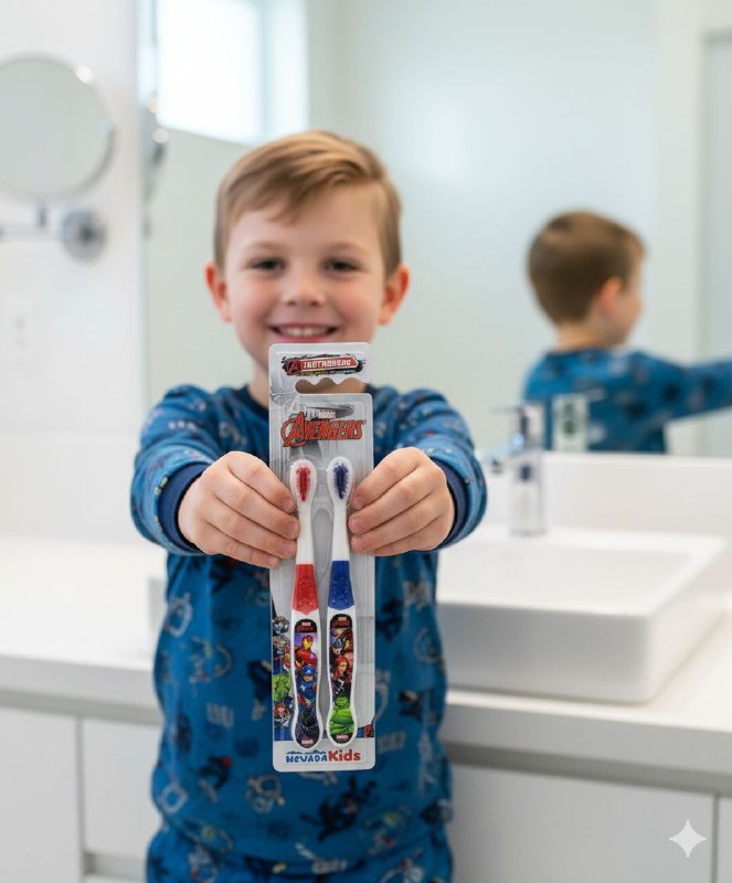 CEPILLO DE DIENTES EN SET DE 2UND PARA NIÑO MARVEL AVENGERS NEVADA KIDS