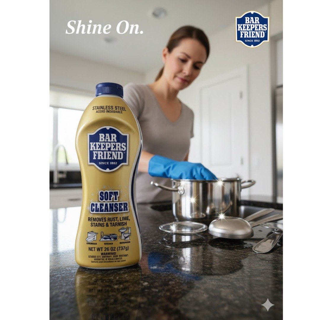 LIMPIADOR Y PULIDOR LIQUIDO SUAVE PARA OXIDO MANCHAS DE CAL Y DESLUSTRE BAR KEEPERS 737G