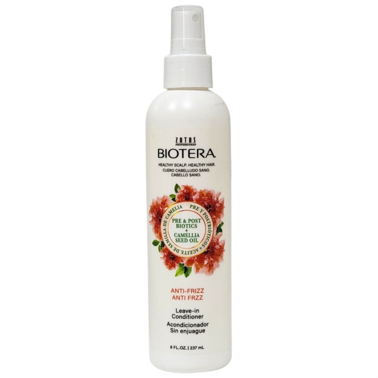 ACONDICIONADOR SIN ENJUAGUE ANTIFRIZZ CON PROTECCION TERMICA CON ACEITE DE SEMILLA DE CAMELIA BIOTERA 237ML
