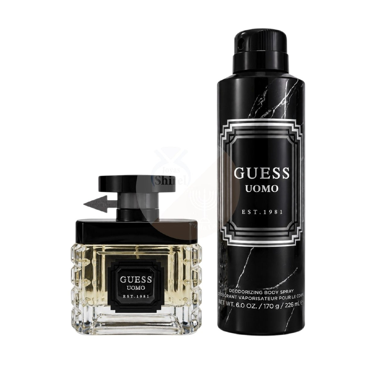 SET GUESS UOMO EDT 50ML SPRAY CORPORAL 226ML (H) `