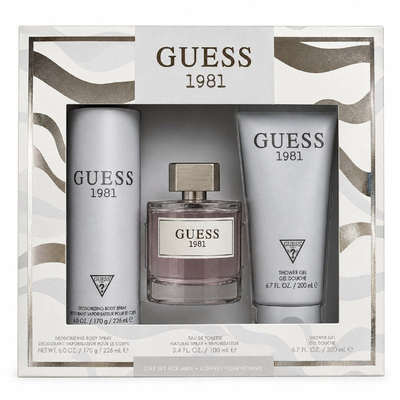SET GUESS 1981 LOS ANGELES MEN EDT 100ML DESODORANTE 226ML GEL DE DUCHA 200ML (H)