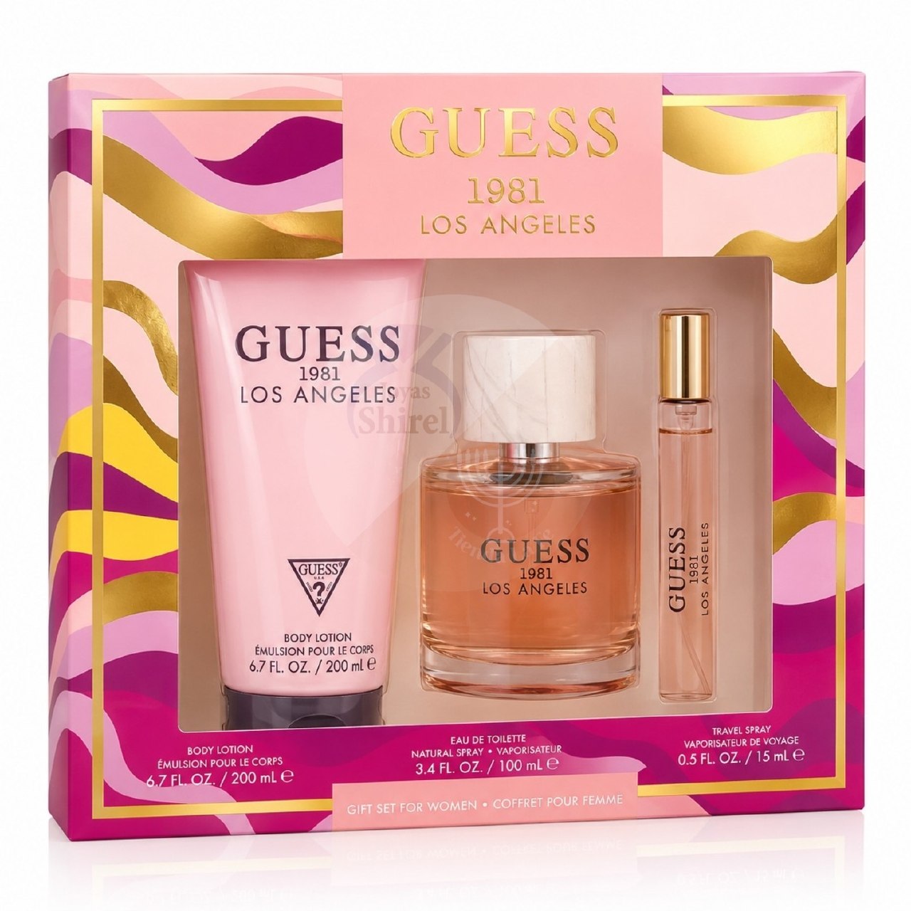 SET GUESS 1981 LOS ANGELES EDT 100ML EDT 15ML CREMA CORPORAL 200ML (M)