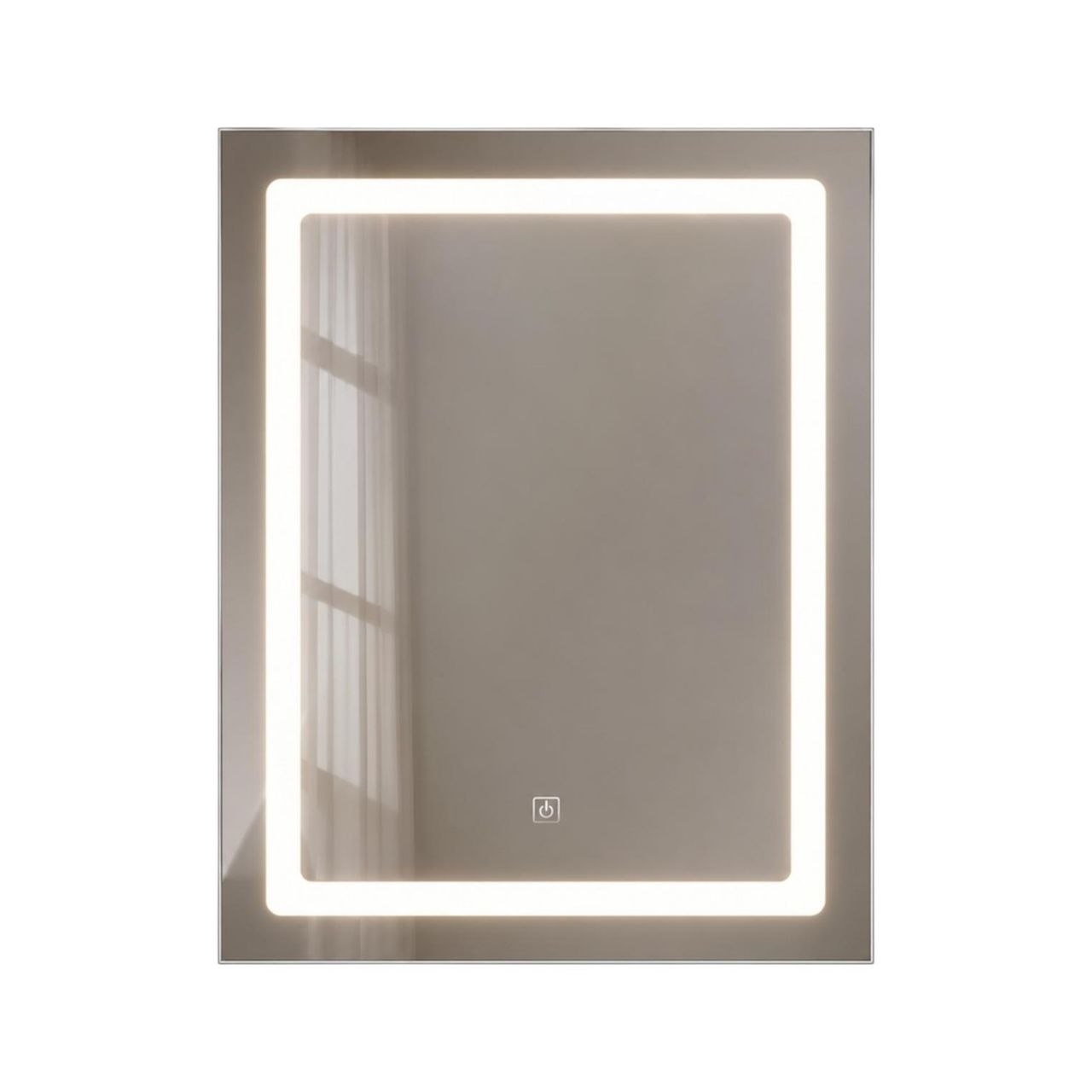 ESPEJO CUADRADO CON LUZ LED 70X50.3CM