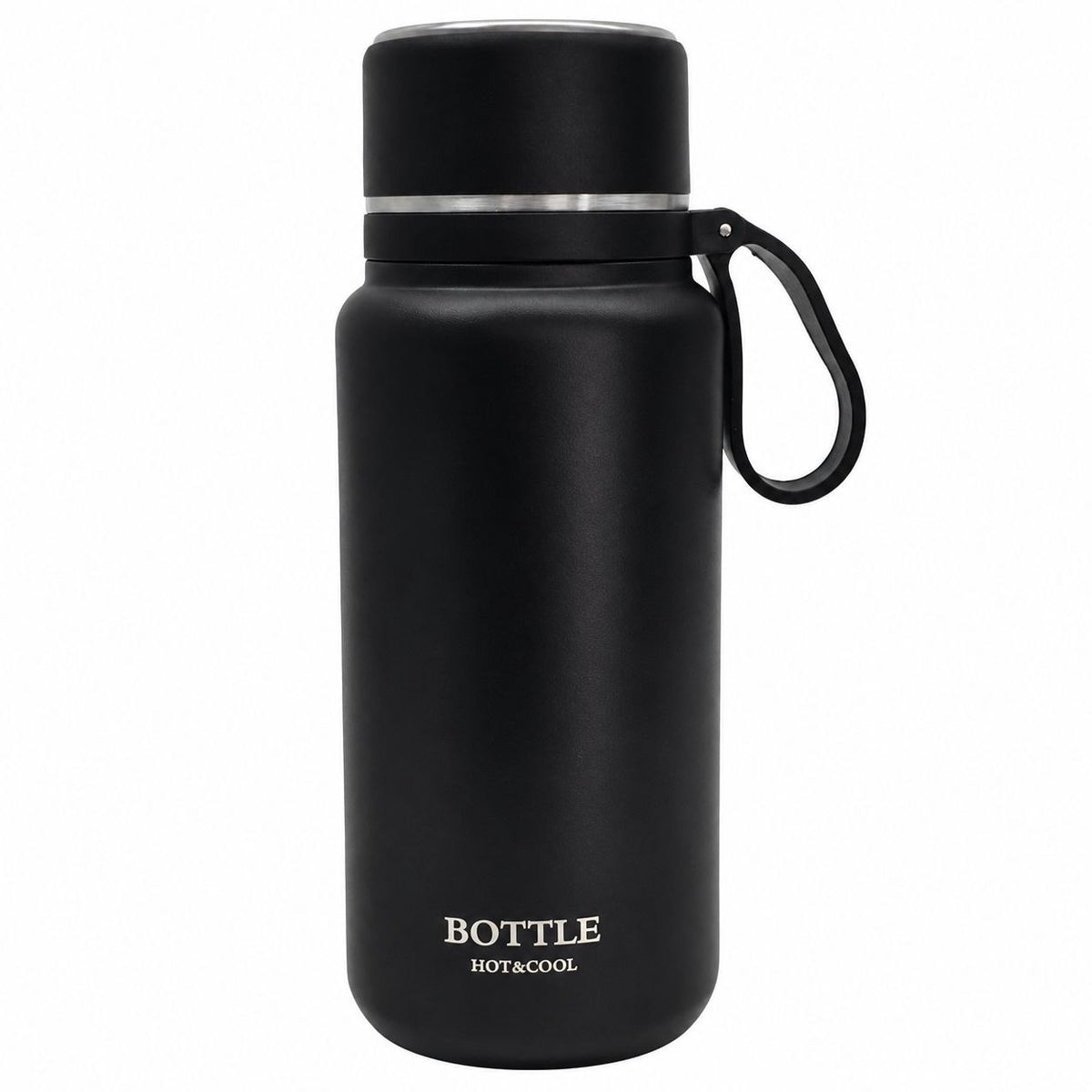 TERMO BOTELLA HOT&COOL PREMIUM ENVASE TÉRMICO DE ACERO INOXIDABLE CON ASA ERGONÓMICA Y FILTRO INTERNO BENELI HOME 850ML