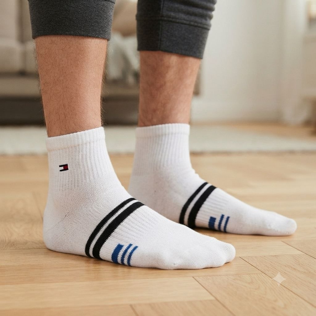 CALCETA ALTA TOMMY HILFIGER PARA HOMBRE 6 PARES TALLA ÚNICA
