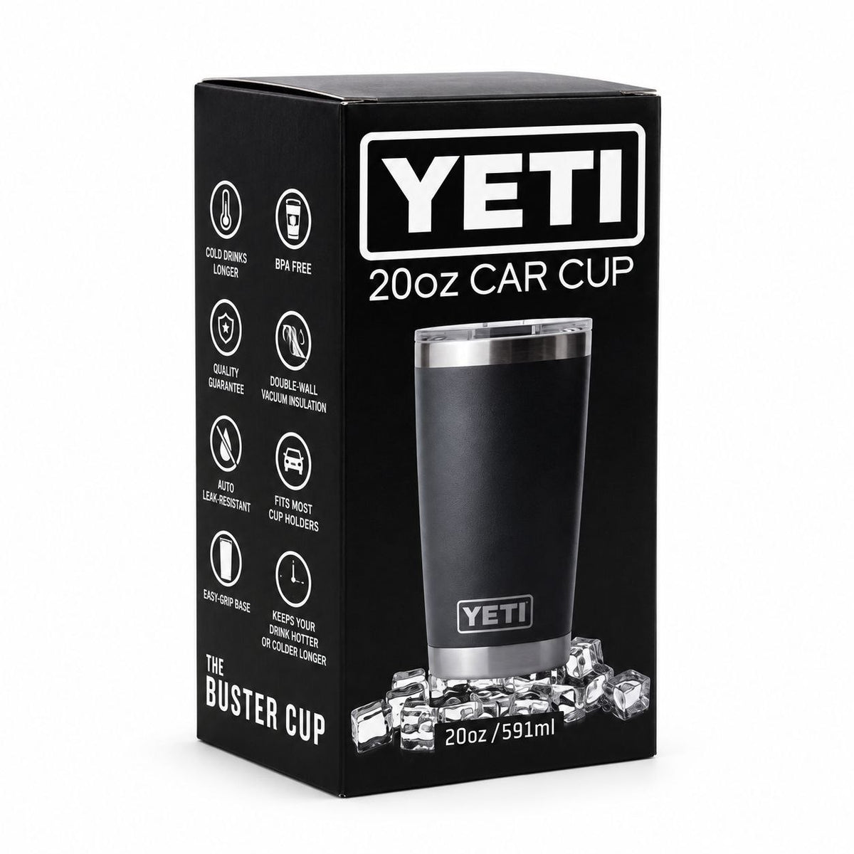 VASO TÉRMICO DE ACERO INOXIDABLE YETI RAMBLER ORIGINAL 20OZ (591ML)