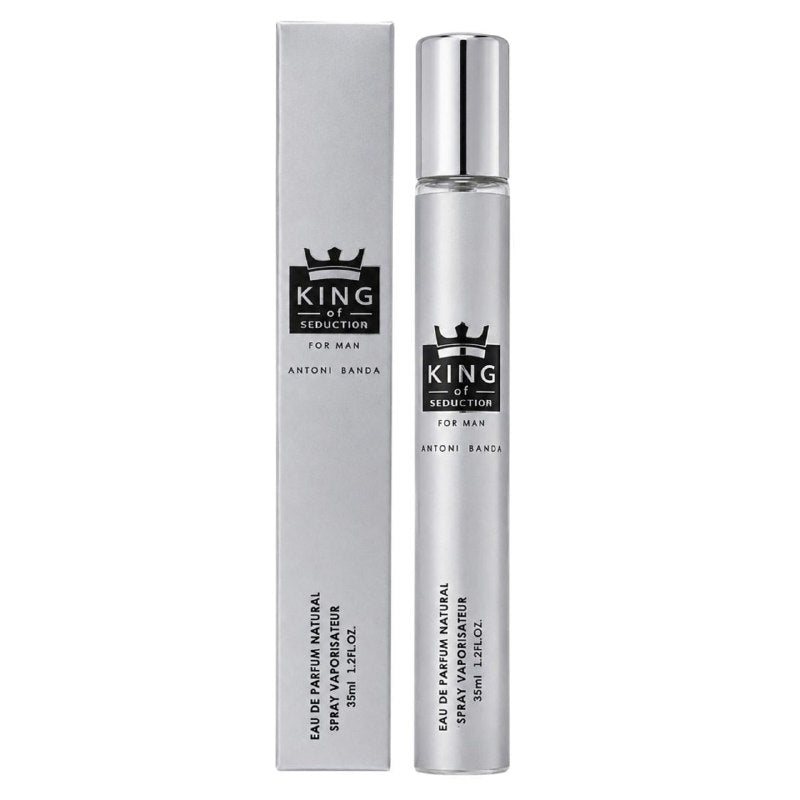 PERFUME EN TUBO PARA HOMBRE KING OF SEDUCTION 134 EDP 35ML (H) (AROMA SIMILAR ANTONIO BANDERAS KING OF SEDUCTION)