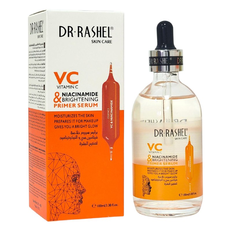 SUERO FACIAL BASE ILUMINADORAE HIDRATANTE CON VITAMINA C Y NIACINAMIDA DR RASHEL 100ML