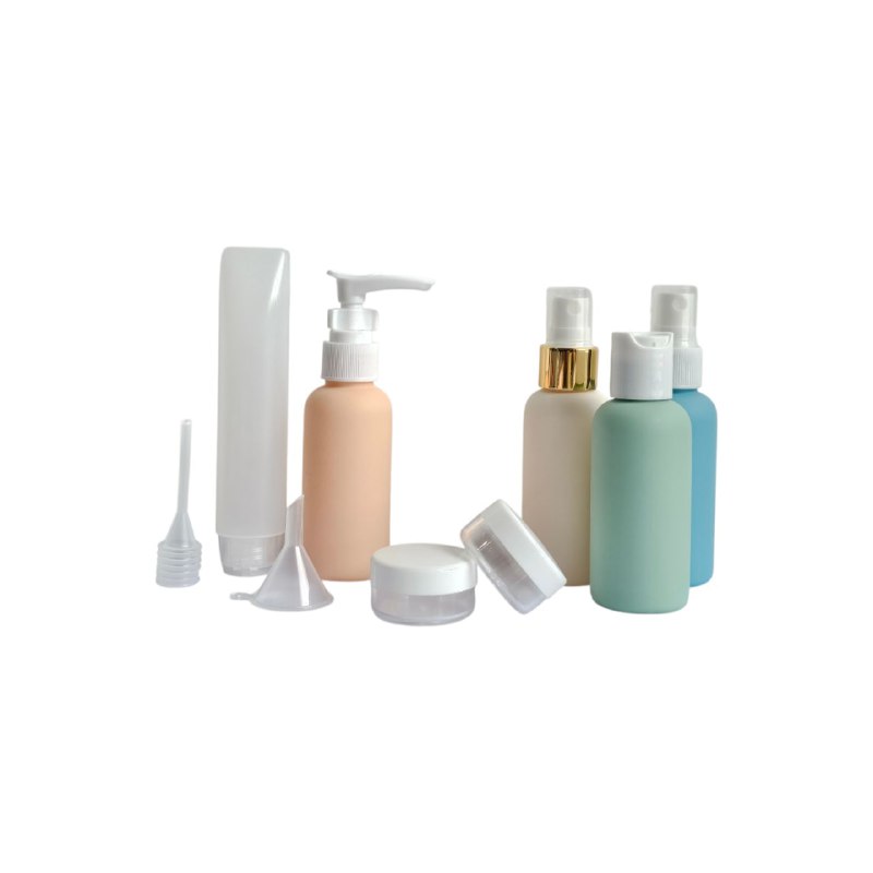 SET PARA VIAJAR VACIAS, EFICIENCIA DE ALMACENAMIENTO COMODO DE 9 PIEZAS, PARA LIQUIDOS Y CREMAS PARA VIAJES PEISHMAN