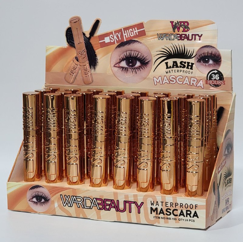 RIMEL A PRUEBA DE AGUA DE LARGA DURACION 36H WARDABEAUTY (DUPE DE MAYBELLINE)