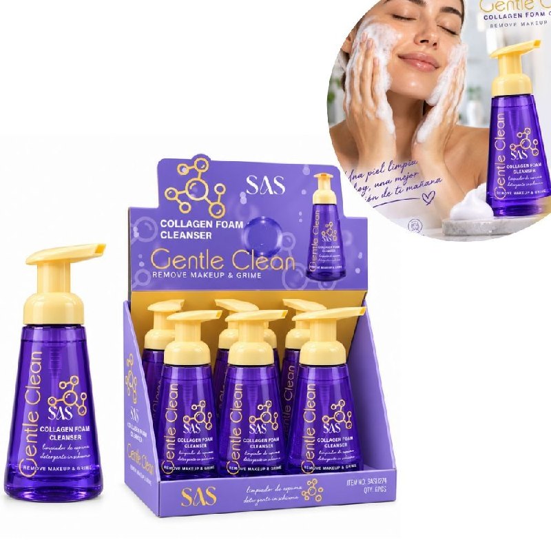 LIMPIADOR FACIAL EN ESPUMA SUAVE ENRIQUECIDO CON COLAGENO SAS 310ML