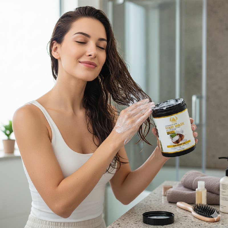 MASCARILLA PARA EL CABELLO NUTRITIVA Y REPARADORA CON ACEITE DE COCO TREE CITY 1KG