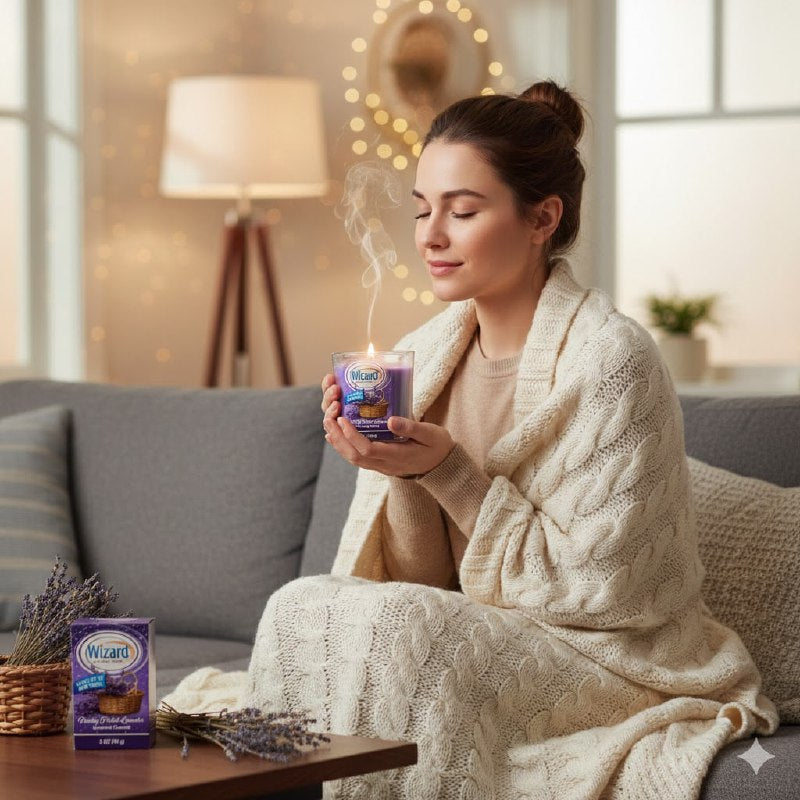 VELA AROMATICA DE LAVANDA WIZARD 85G