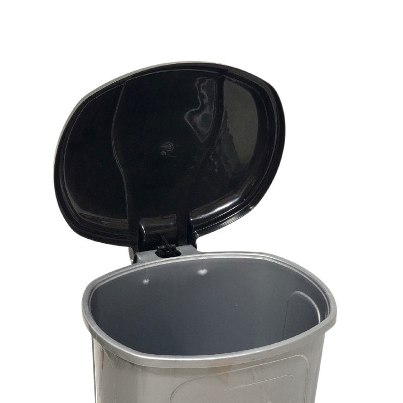 BASURERO DE PLASTICO CON TAPA Y PEDAL KOLORR GO CLEAN 25X25X34CM