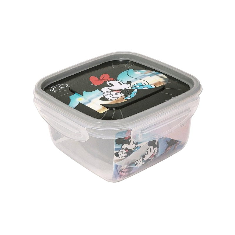 RECIPIENTE PANA PARA ALIMENTOS PARA NIÑOS CON DISEÑO DE MICKEY Y MINNIE MOUSE TAMAÑO PEQUEÑO