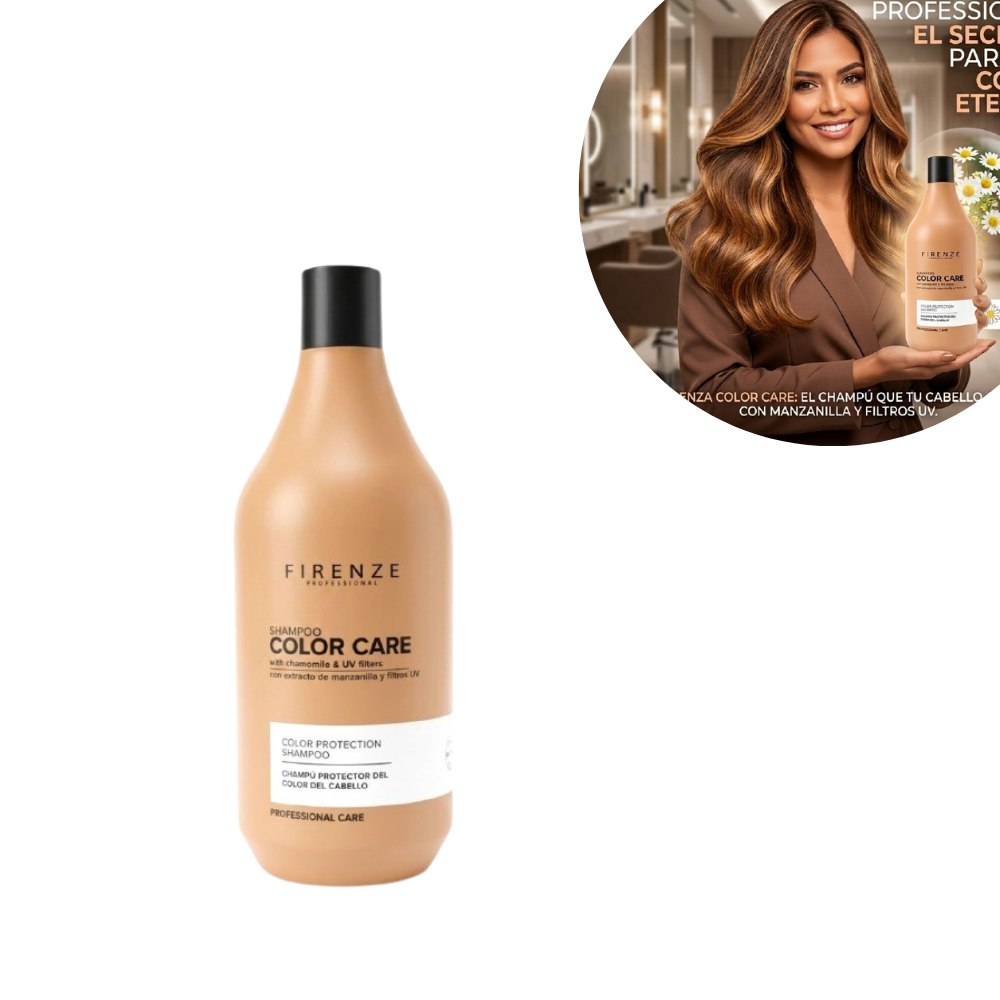 SHAMPOO PROTECTOR REVITALIZANTE PARA PELOS TEÑIDOS O CON MECHAS DE EXTRACTO DE MANZANILLA FIREZNE 500ML