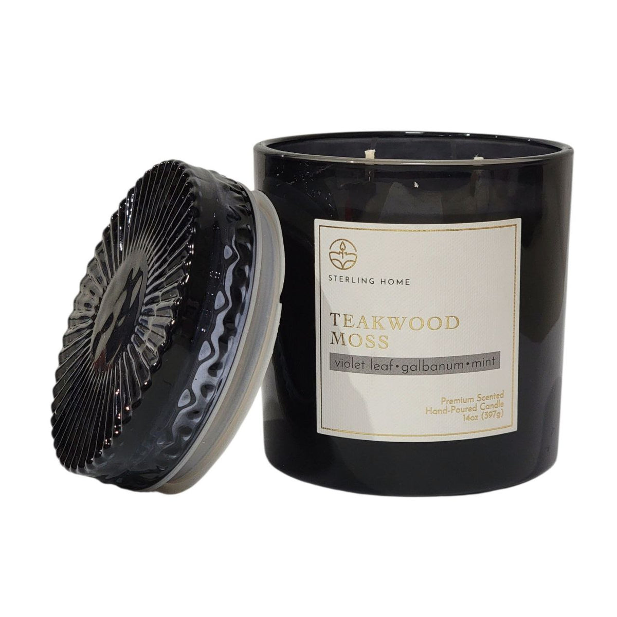 VELA AROMATICA TEAKWOOD MOSS STERLING HOME 397G