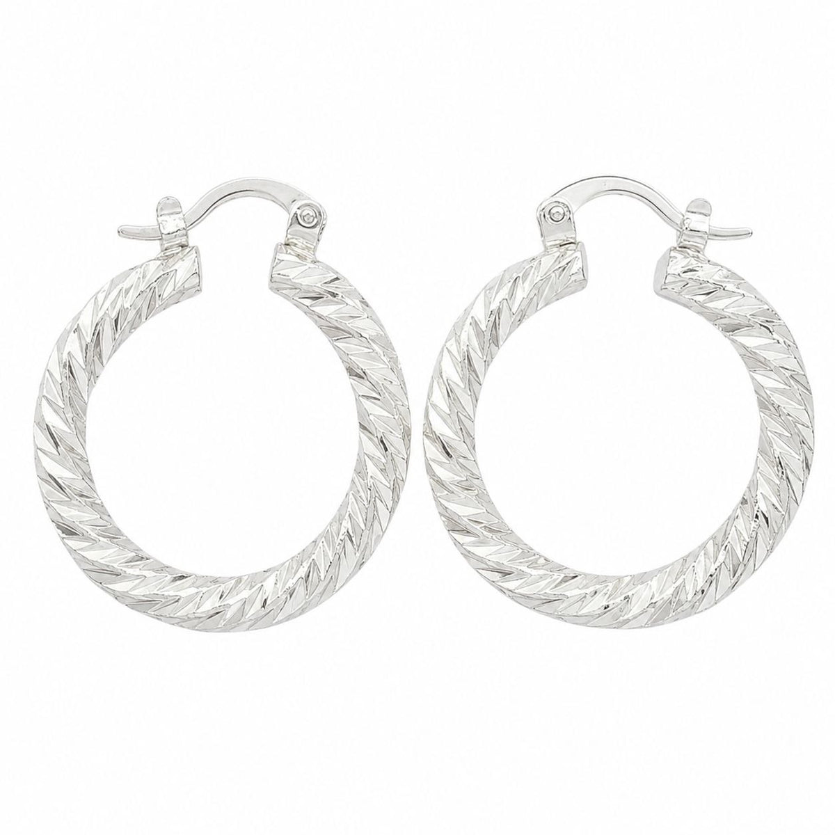ARGOLLAS DE ENCHAPE PARA DAMA TEXTURIZADAS TIPO TRENZA DIAMANTADA 3CM