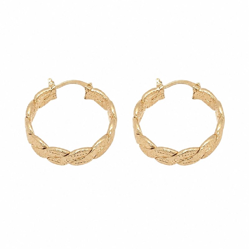ARGOLLAS DE ENCHAPE PARA DAMA 3CM
