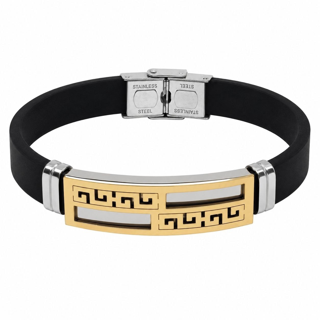 PULSERA DE ENCHAPE PARA CABALLERO, LABERINTO 21CM