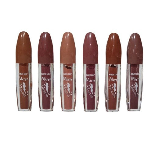 BRILLO LABIAL MATTE, LABIOS MAS VOLUMENOS Y HERMOSOS, RESISTENTE AL AGUA 6 TONOS ROMANTIC RAIN