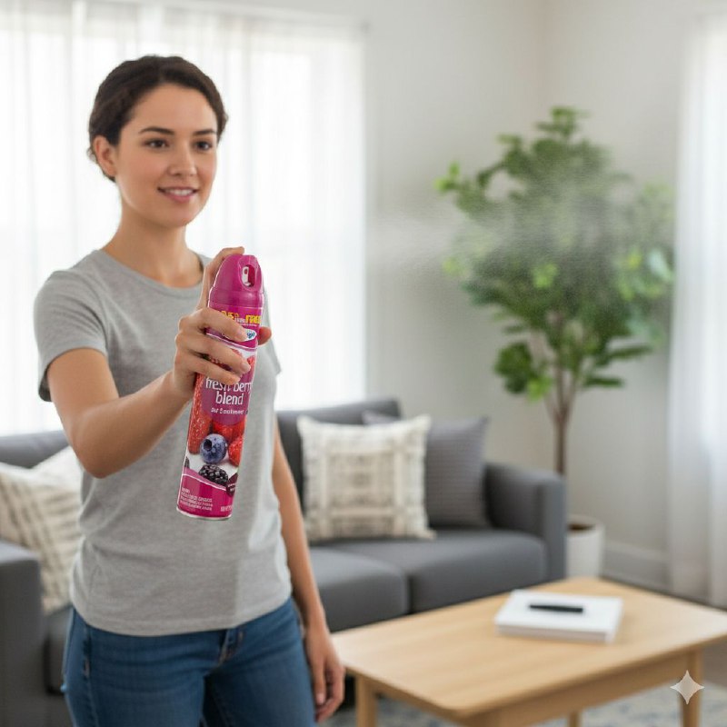 AMBIENTADOR AROMATIZANTE EN SPRAY DE FRESA Y BAYAS HOMEBRIGHT 283G