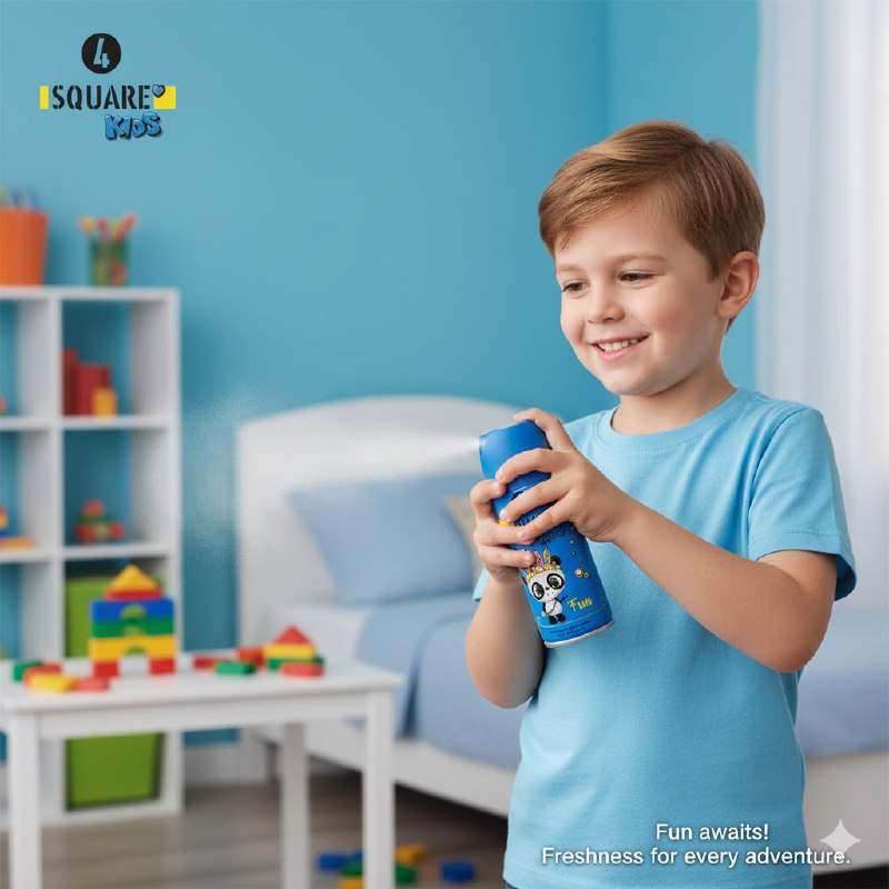 BODY SPRAY PARA NIÑOS REFRESCANTE Y DURADERO SQUARE KIDS FUN 150ML
