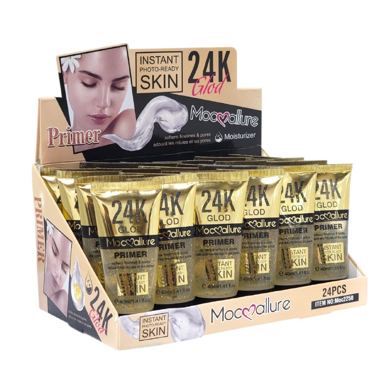 PRIMER PREBASE SUAVIZANTE DE LINEAS FINAS Y POROS ORO 24K MOCMALLURE 40ML