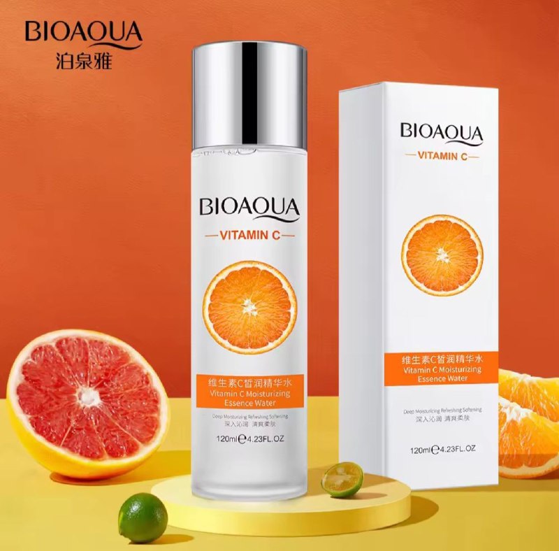 TONICO FACIAL AGUA DE ESENCIA DE HADA CON VITAMINA C, TEXTURA ACUOSA Y HUMEDA Y REFRESCANTE BIOAQUA 120ML
