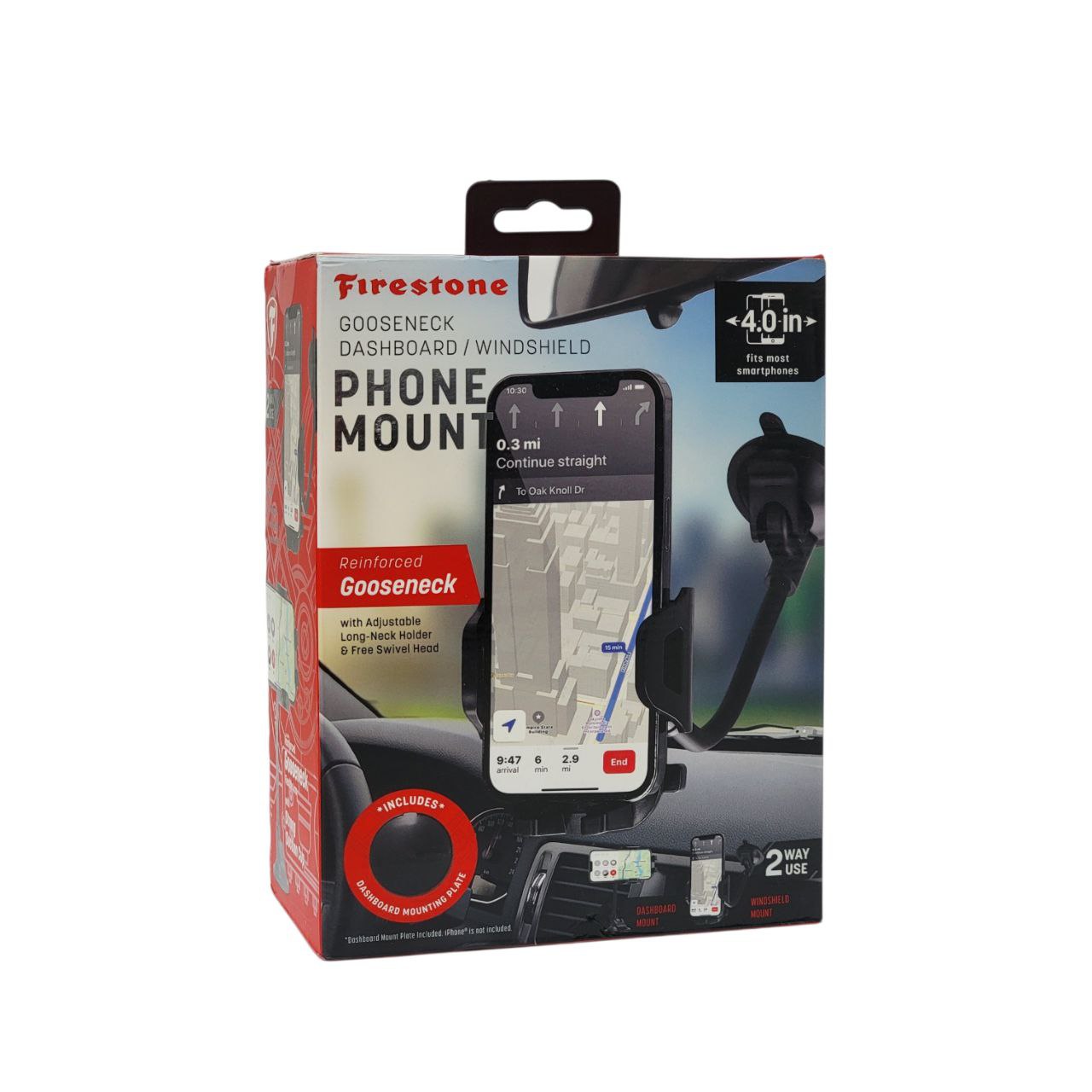 SOPORTE PARA TELÉFONO DE CUELLO DE CISNE PARA CARRO FIRESTONE