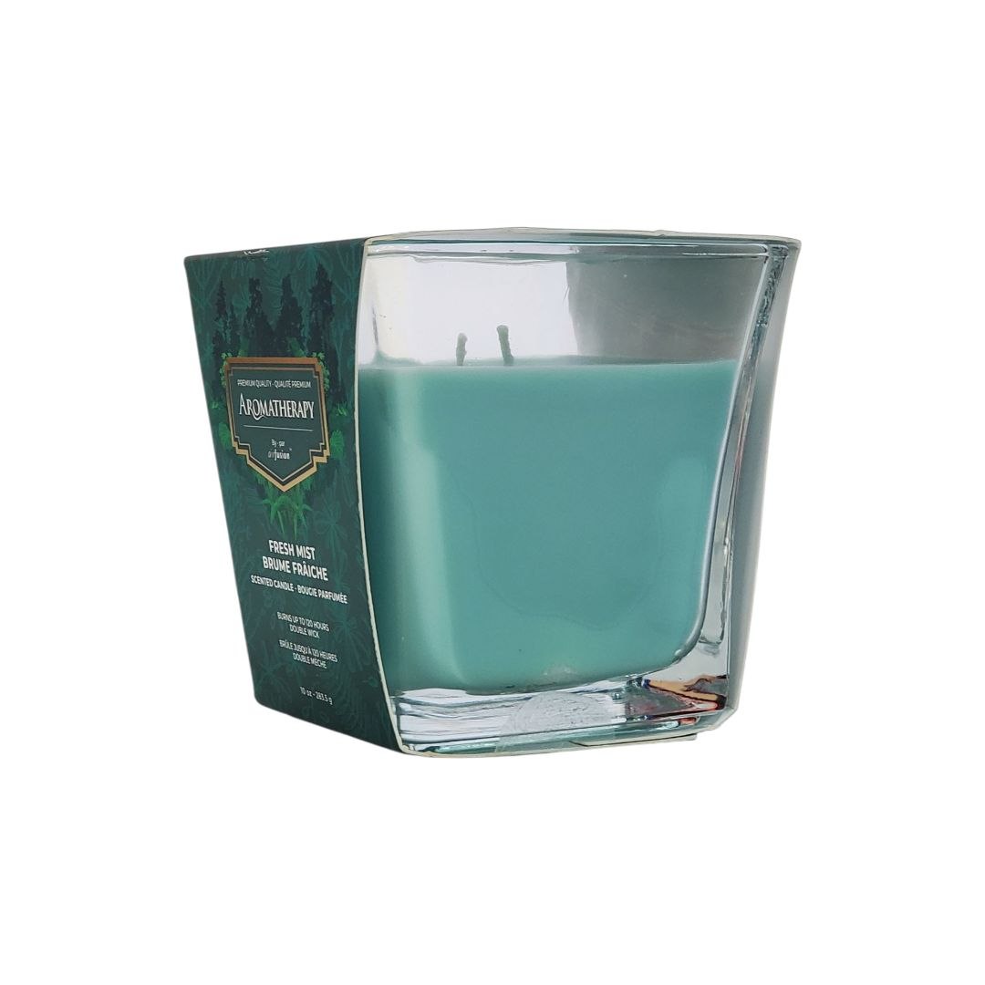 VELA AROMATICA DE DOBLE MECHA AROMA A BRUMA FRESCA AROMATHERAPY AIRFUSION 283.5G