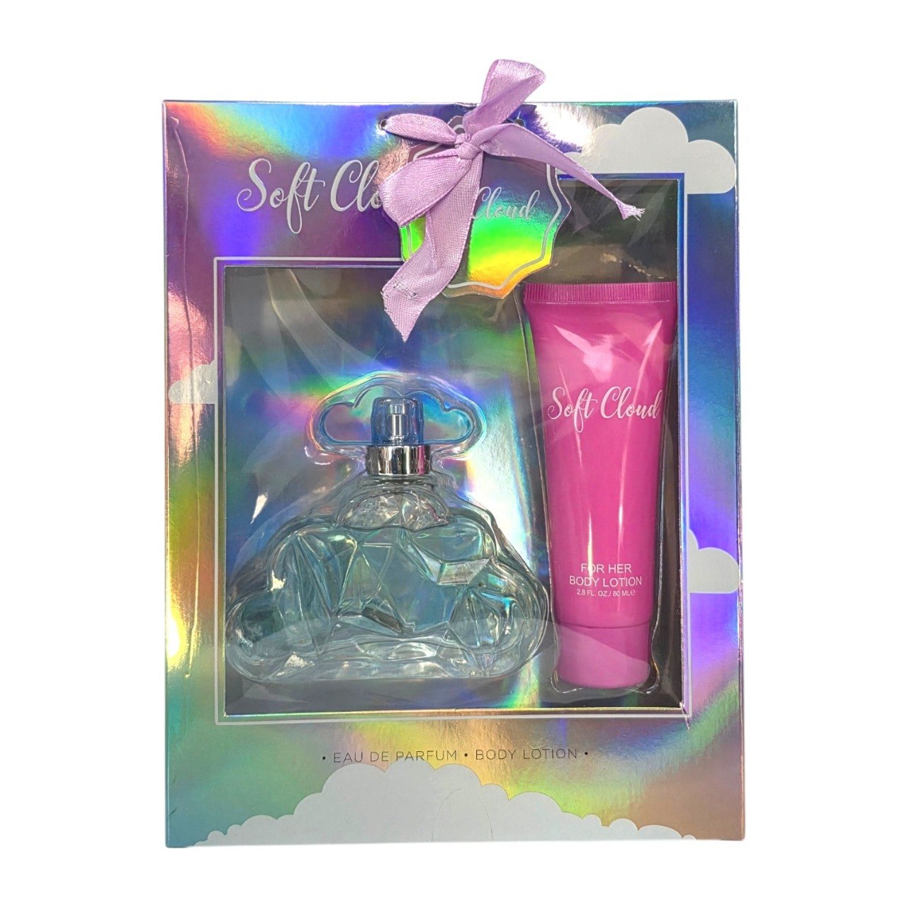 SOFT CLOUD EDP 100ML CREMA CORPORAL 80ML (M) (AROMA SIMILAR A ARIANA GRANDE CLOUD)