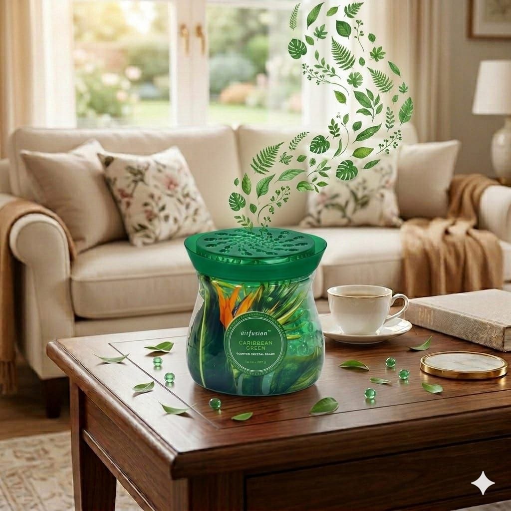 PERLAS AMBIENTADORAS AROMA A CARIBE VERDE AIRFUSION 397G
