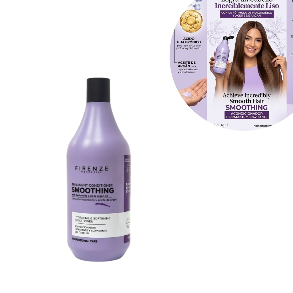 ACONDICIONADOR DE HIDRATACION PROFUNDA DE ACEITE HIALURONICO Y ACEITE DE ARGAN FIRENZE 500ML