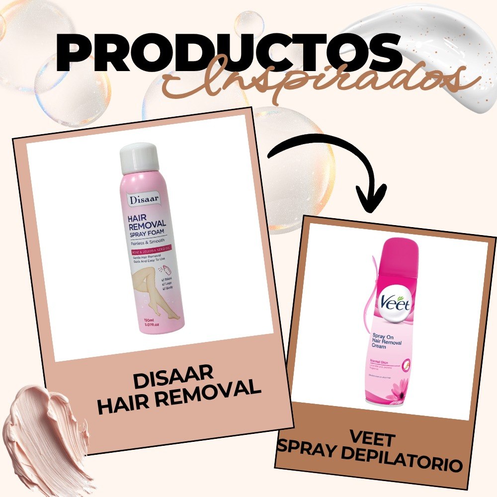 ESPUMA DEPILADORA EN SPRAY HIDRATANTE CON EXTRACTO DE ROSA Y ACEITE DE JOJOBA DISAAR 150ML