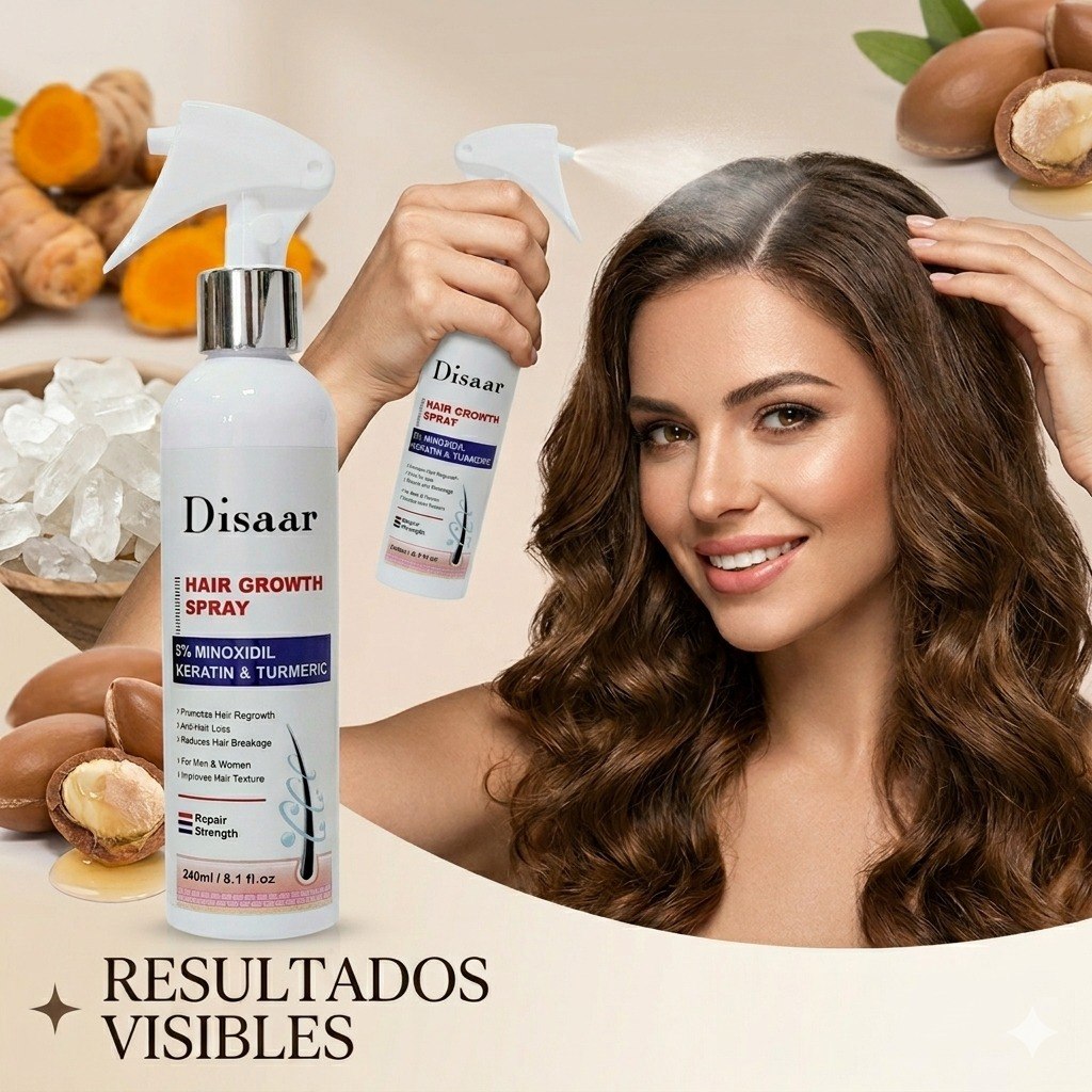 TONICO PARA EL CABELLO EN SPRAY ANTICAIDA Y ESTIMULANTE DISAAR 250ML