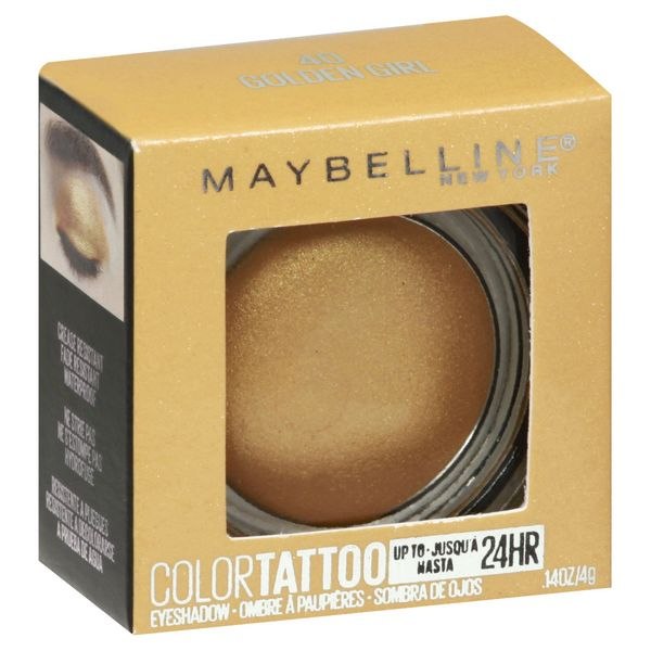 SOMBRA DE OJOS EN GEL DE LARGA DURACION Y RESISTENTE AL AGUA TONO 40 GOLDEN GIRL MAYBELLINE 4G