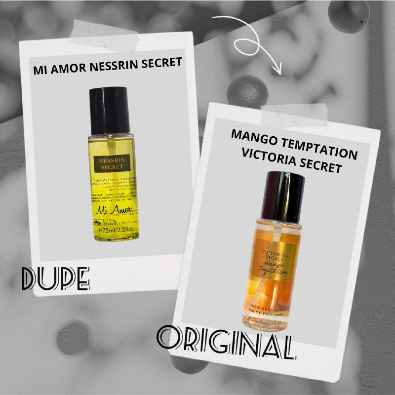 SPLASH NESSRIN SECRET MI AMOR 75ML (M) (DUPE VS MANGO TEMPTATION)