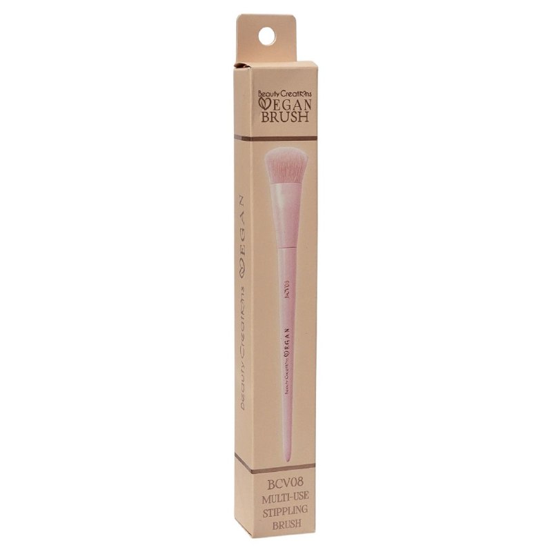 BROCHA DE MAQUILLAJE VEGANA MULTIUSOS CON TECNOLOGIA DE CUÑA BEAUTY CREATIONS