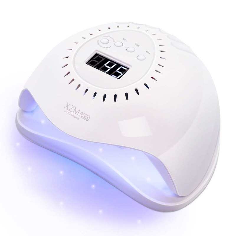 LAMPARA PARA UÑAS UV LED PARA SECADO RAPIDO DE UÑAS XZM 5XS 168W