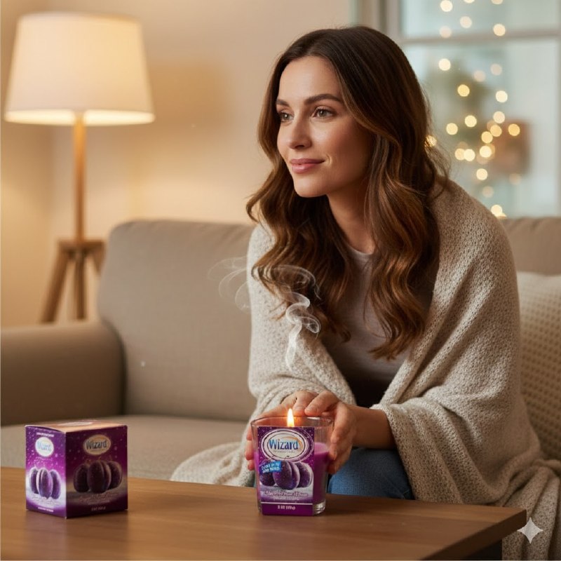 VELA AROMATICA DE AZUCAR Y BRISA WIZARD 85G