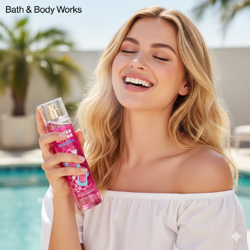 BATH & BODY WORKS SPLASH WATER MELON MOJITO 236ML (M)