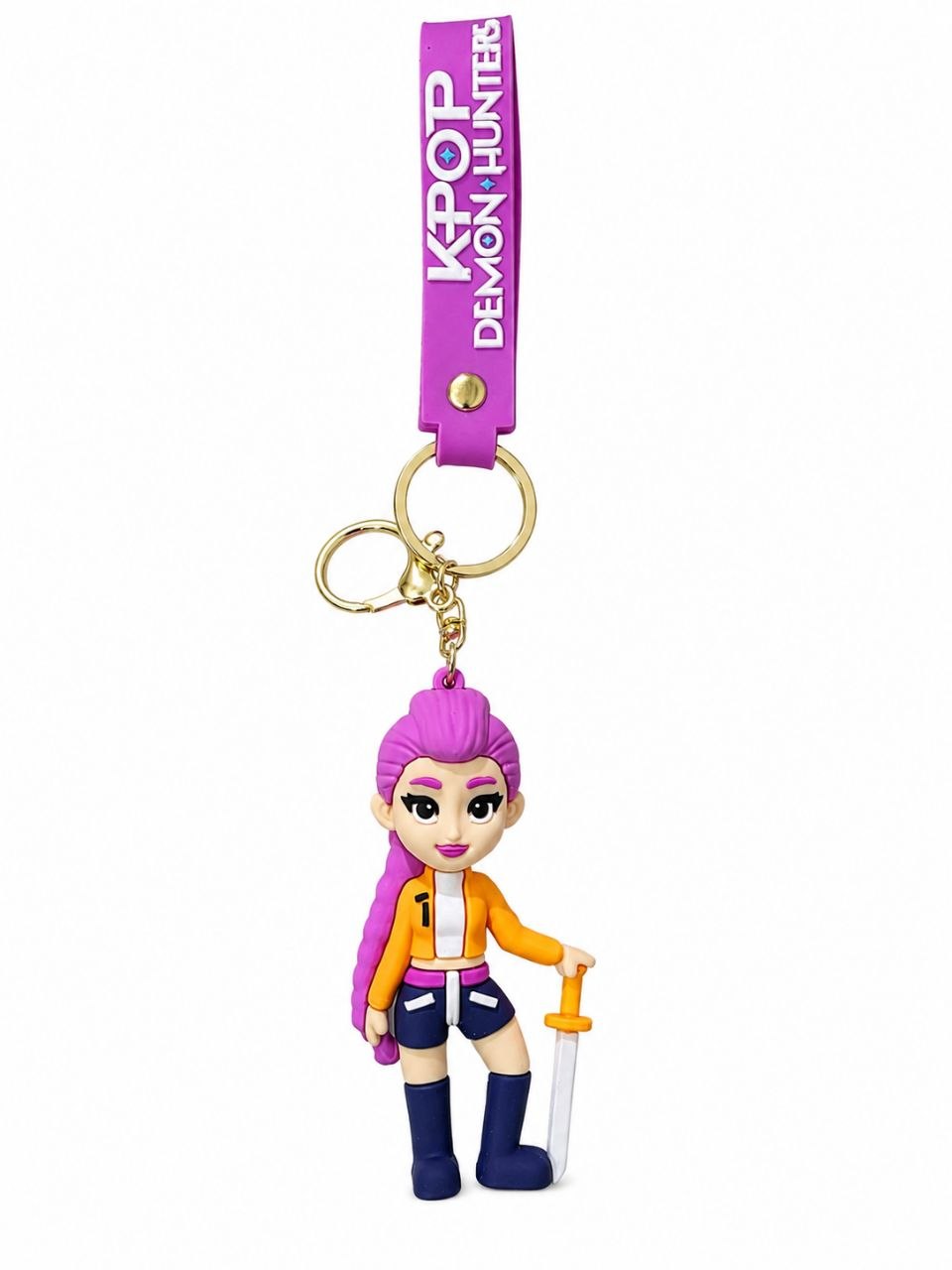 LLAVEROS DE CK-POP DEMON HUNTERS CON BROCHE METALICO