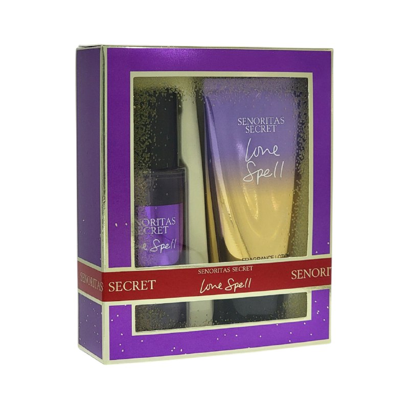 SET SENORITAS SECRET LOVE SPELL SPLASH 75ML CREMA CORPORAL 75ML (M) (AROMA SIMILAR VICTORIAS SECRET LOVE SPELL)